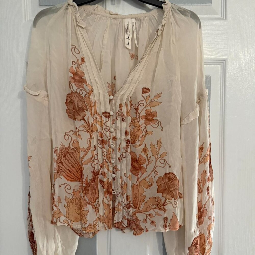 Anthropologie x Florence Balducci Delicate Pintuck Blouse - Picture 3 of 5